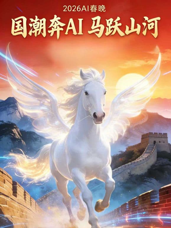 “国潮奔AI马跃山河”海报